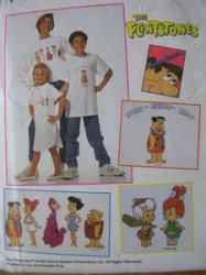 7420 UNISX T=SHIRT LENGTHS KID,ADLT FLINTSTONE TRANSFER PATTERN